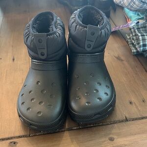 CROCS Kids Black Insulated Boots